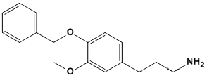 Molecular Structure of 65004-80-0 (Benzenepropanamine, 3-methoxy-4-(phenylmethoxy)-)